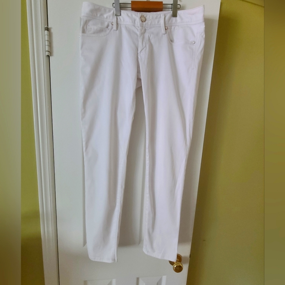 Lilly Pulitzer Low Rise White Jeans/Pants